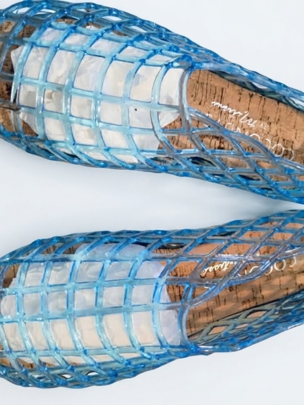 Coconuts by Matisse Blue Woven Jelly Flats